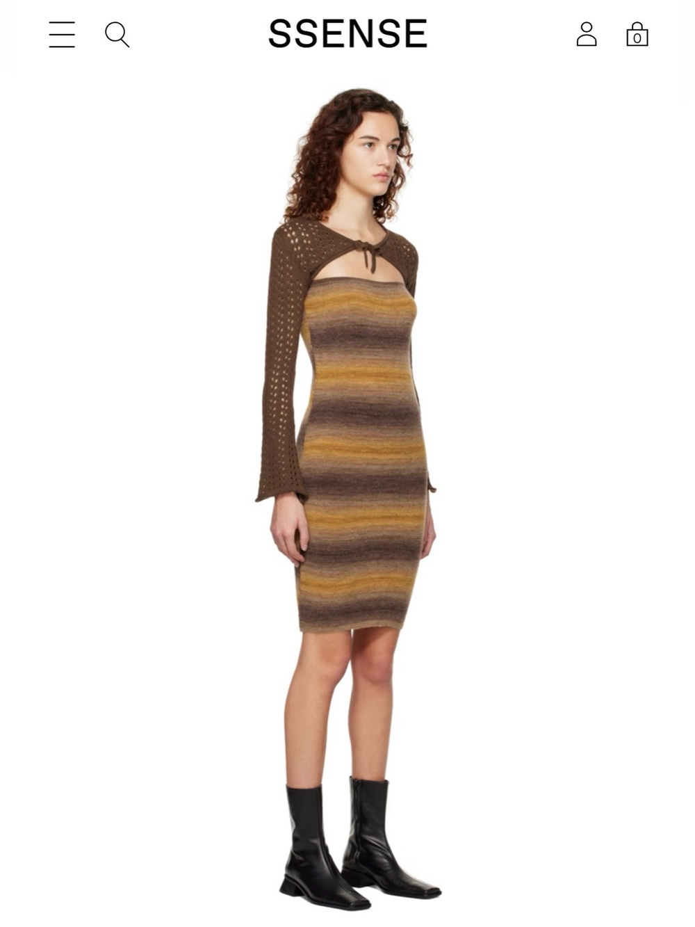 SSENSE gimaguas atacama knit dress medium